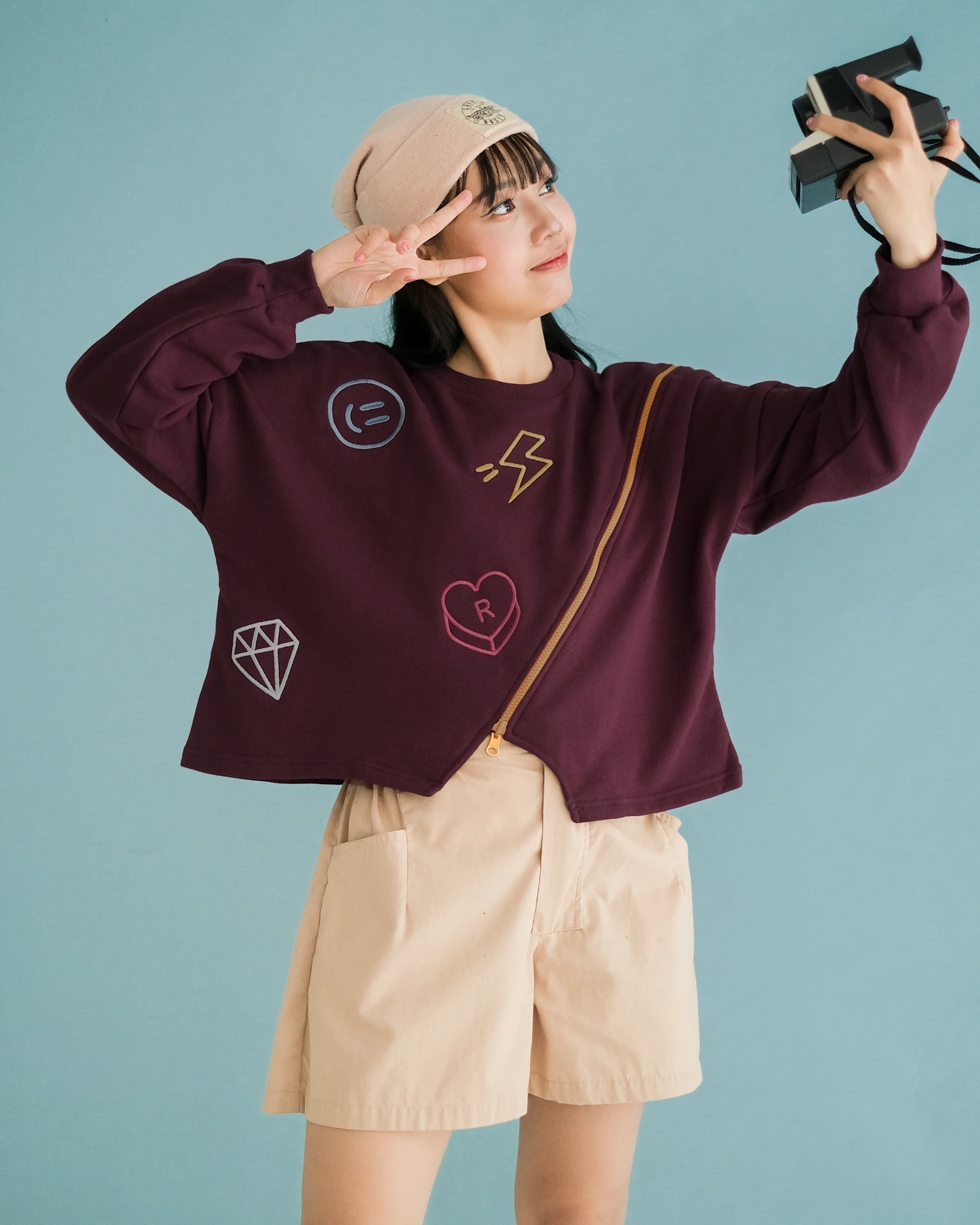 Lexi Sweater Burgundy - Image 3