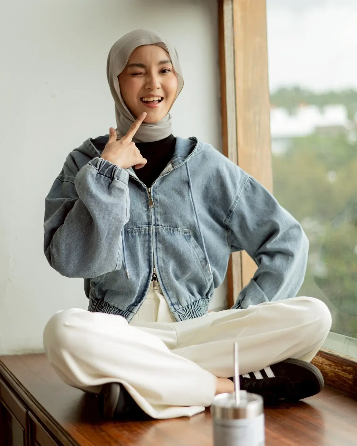 Jexira Denim Jacket Medium Blue - Image 2