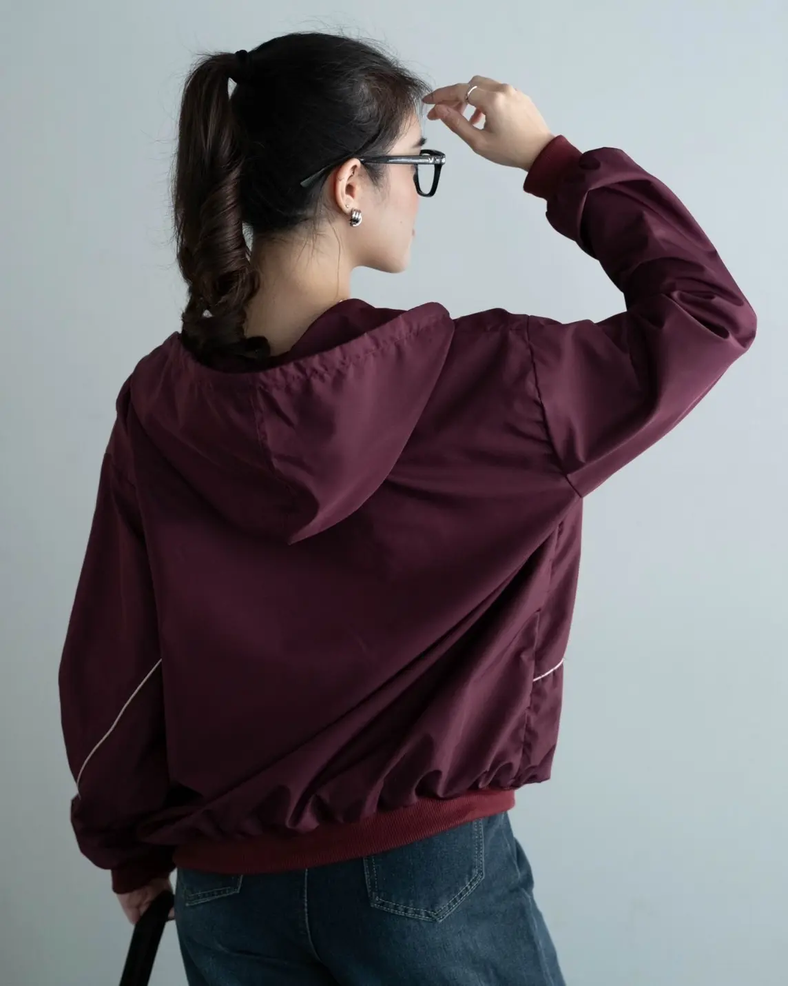 Akio Jacket Maroon - Image 3