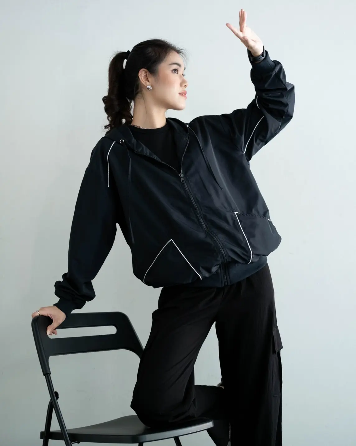 Alternative view of Akio Jacket Black