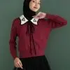 Aliza Longsleeve Kode 147 Maroon - Image 2