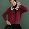 Aliza Longsleeve Kode 147 Maroon - Image 3