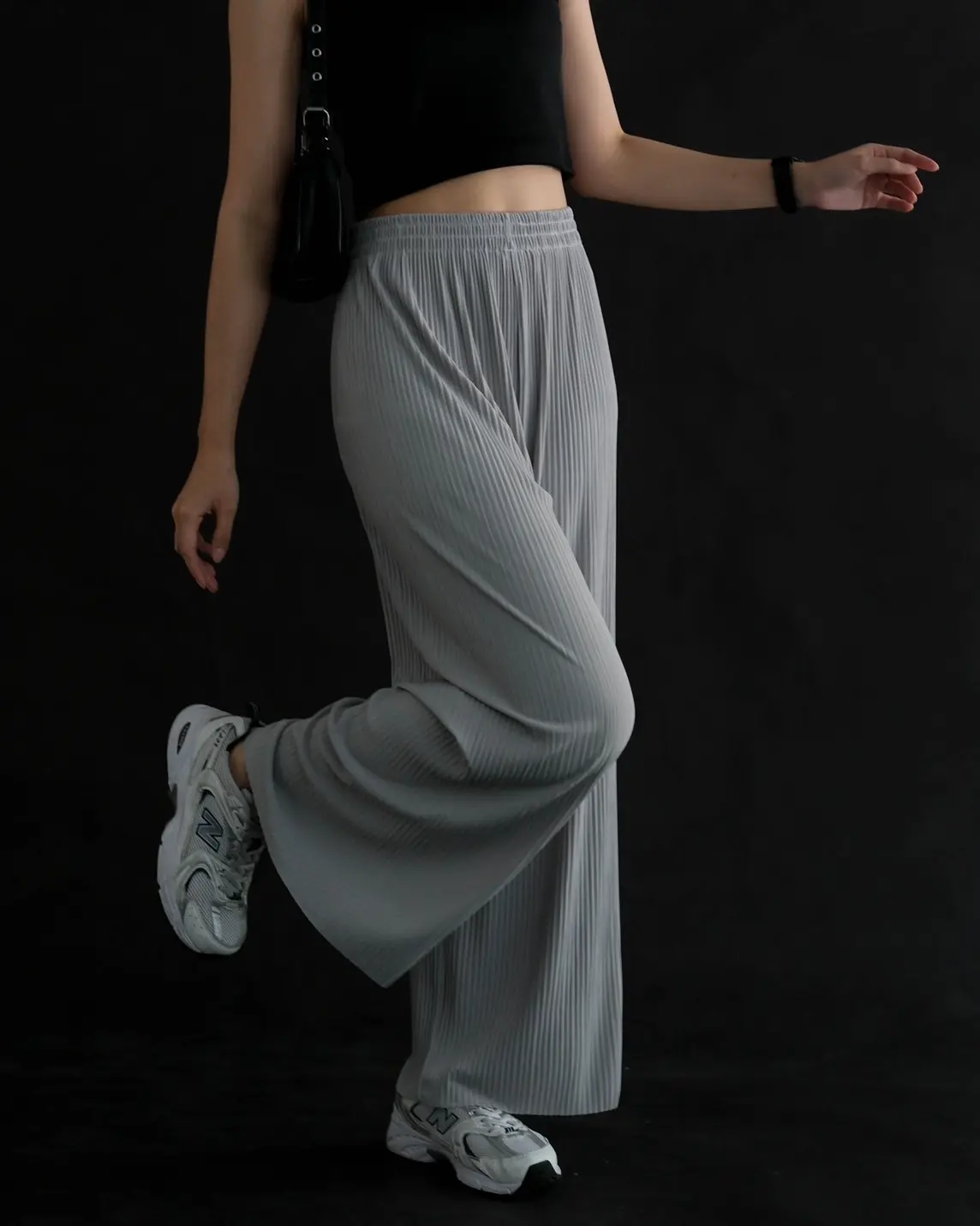 Ayeisha Plisket Pants Kode 130 Light Grey - Image 3