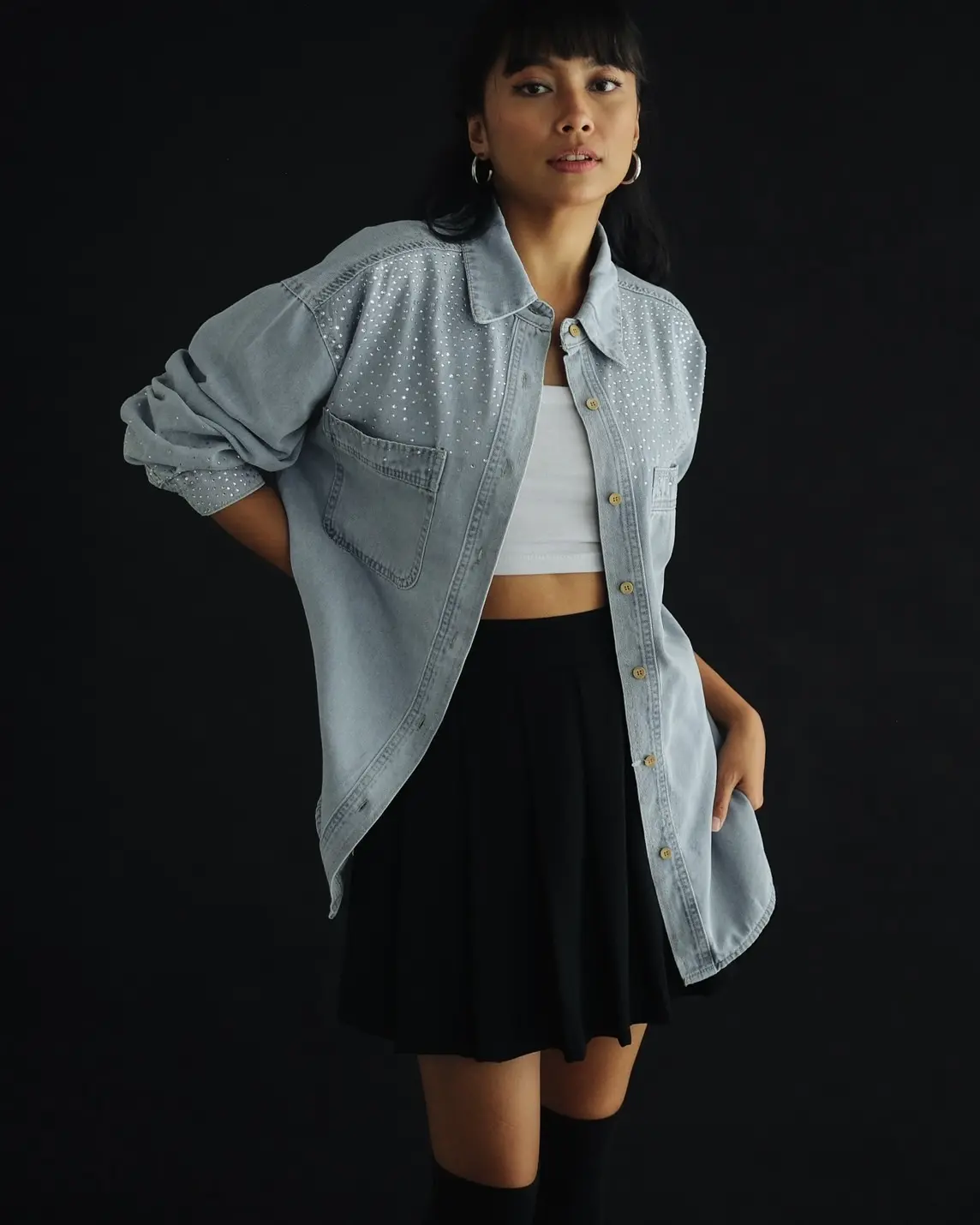 Balaria Denim Shirt Kode 158A Light Blue - Image 2