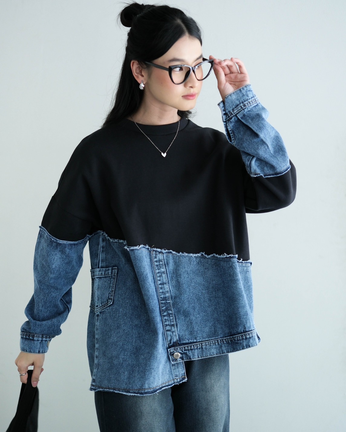 Balea Denim Shirt Kode 4139 Black