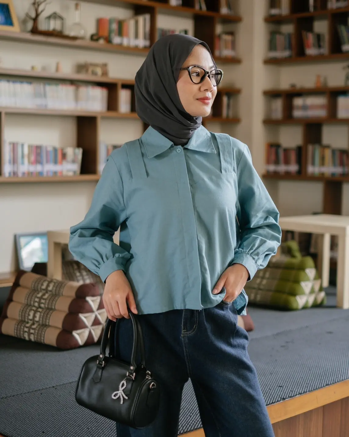 Linette Shirt Mineral Green - Image 2