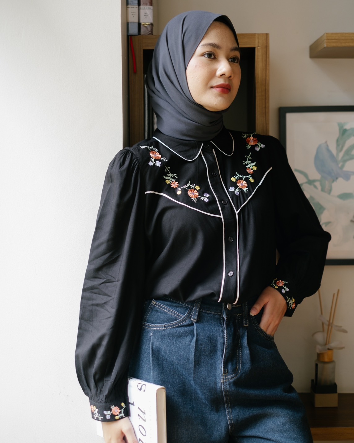 Bazlia Shirt Kode 80079 Black