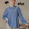 Bazlia Shirt Kode 80079 Blue