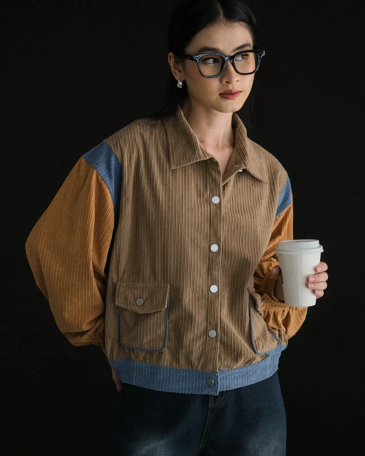 Chesy Corduroy Jacket Kode L119 Khaki-Milo