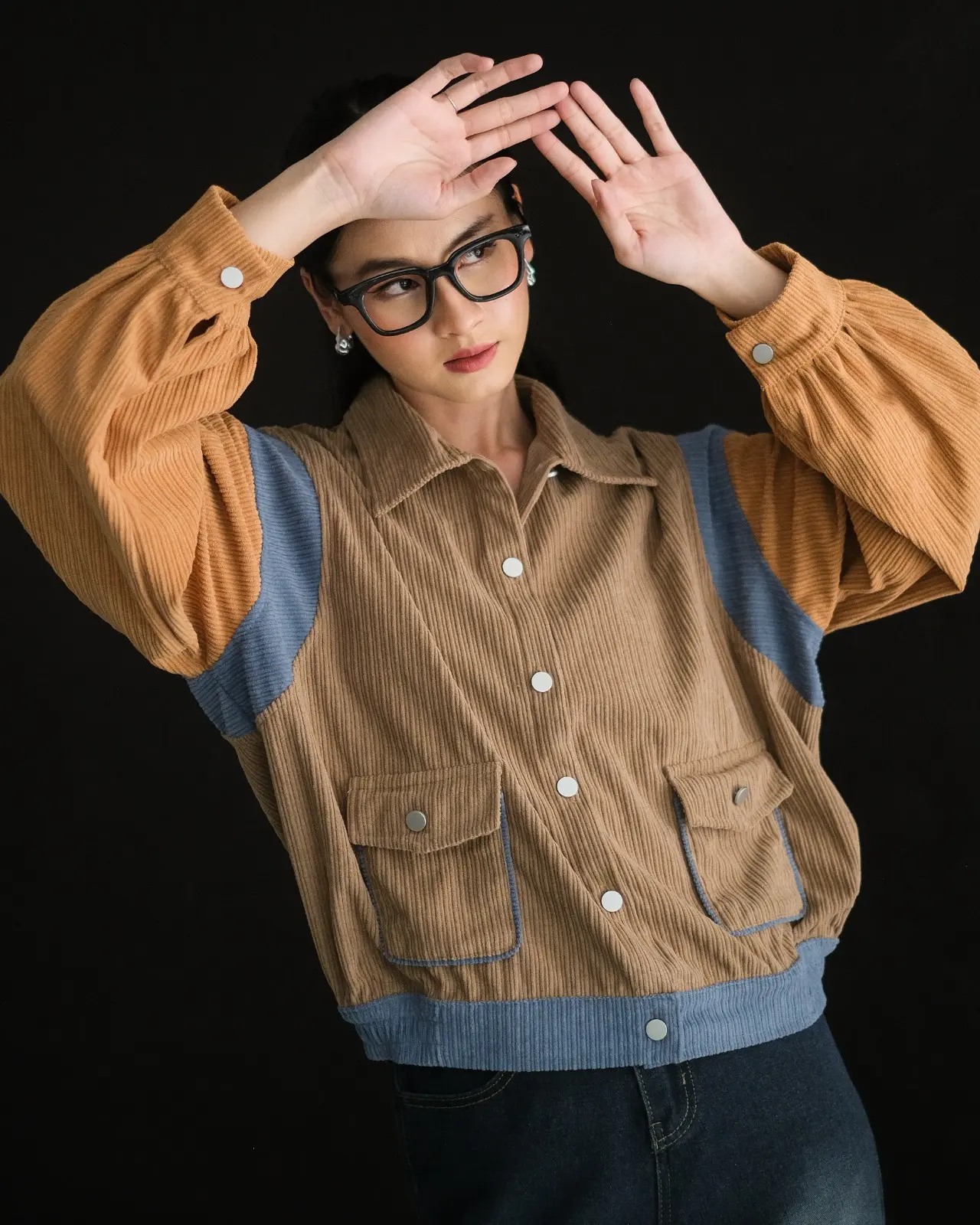 Chesy Corduroy Jacket Kode L119 Khaki-Milo - Image 2