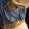 Chesy Corduroy Jacket Kode L119 Blue-Khaki - Image 2