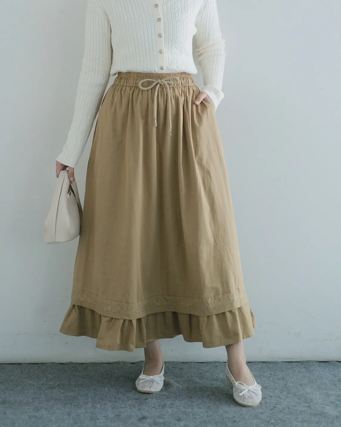 Dakyra Skirt Kode 7A Khaki - Image 2