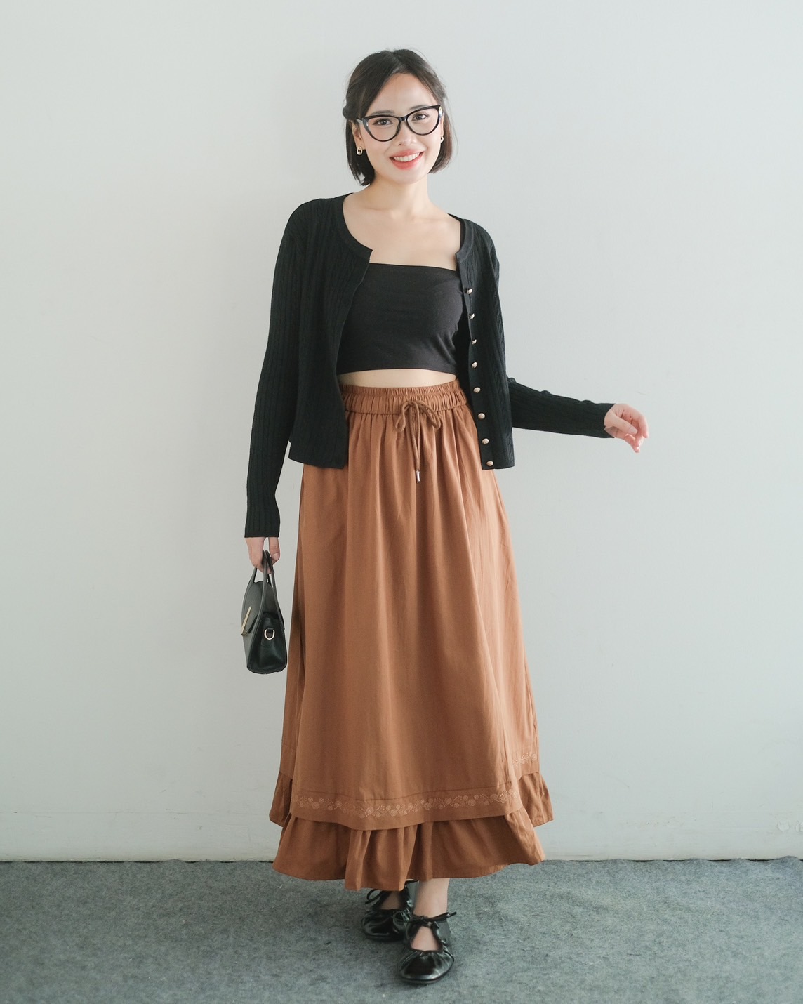 Dakyra Skirt Kode 7A Brown