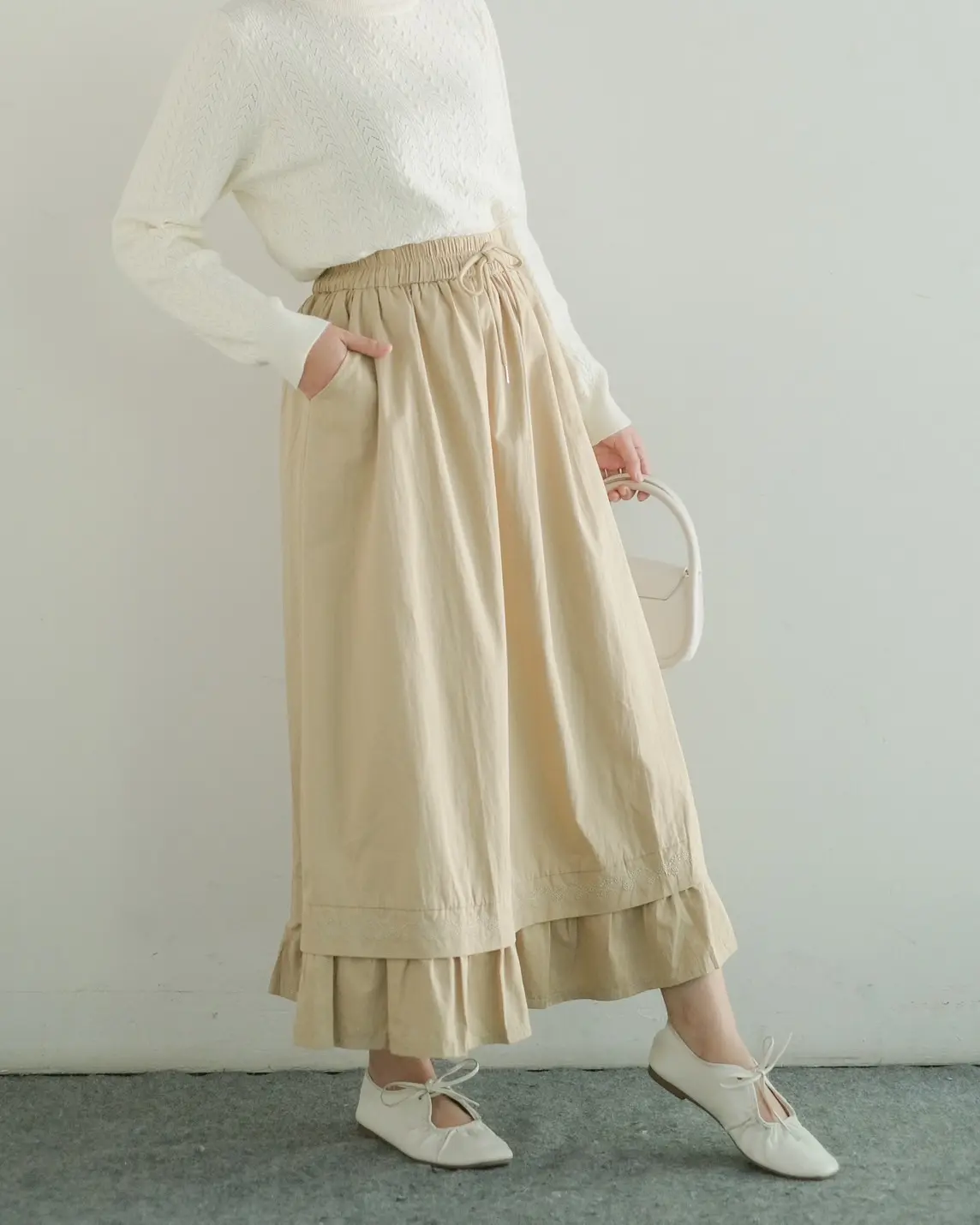 Dakyra Skirt Kode 7A Cream - Image 2
