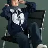 Droopy Jacket Navy - Image 2
