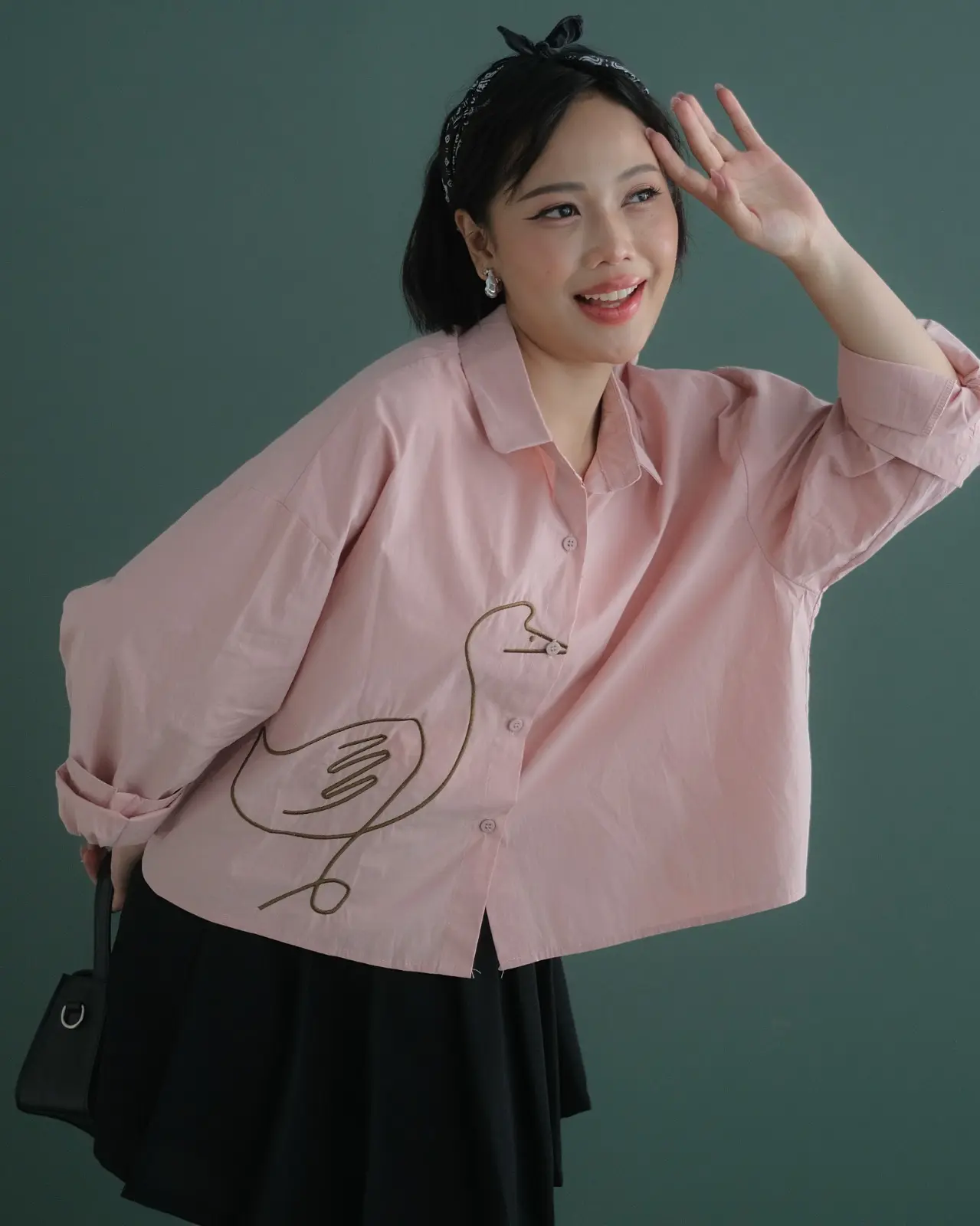 Ducky Shirt Kode 116A Dusty Pink - Image 2