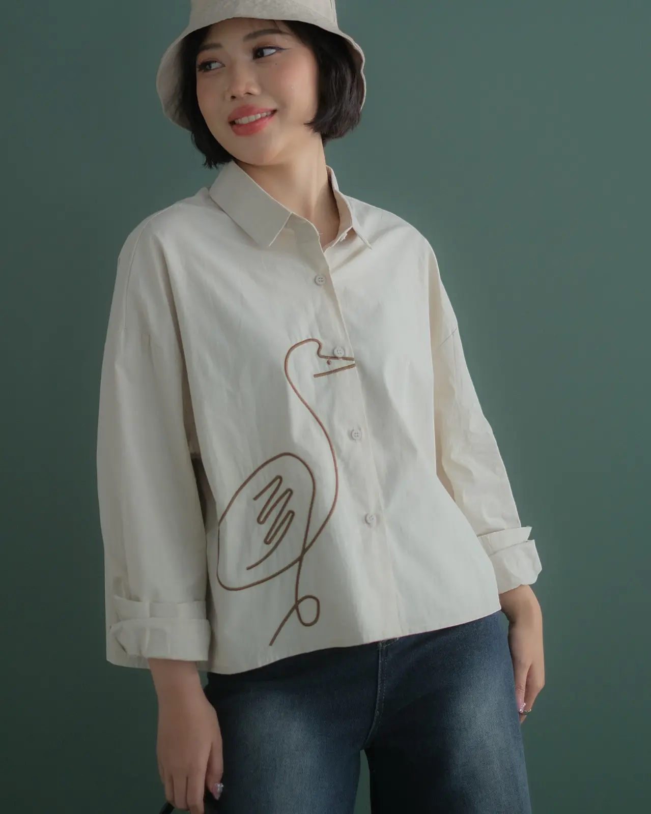 Ducky Shirt Kode 116A Beige