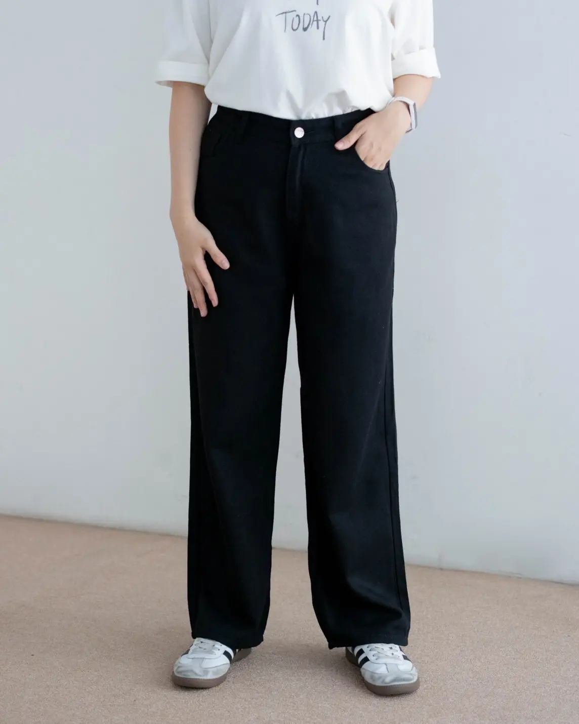 Fariha Denim Pants Kode 89 Black - Image 2