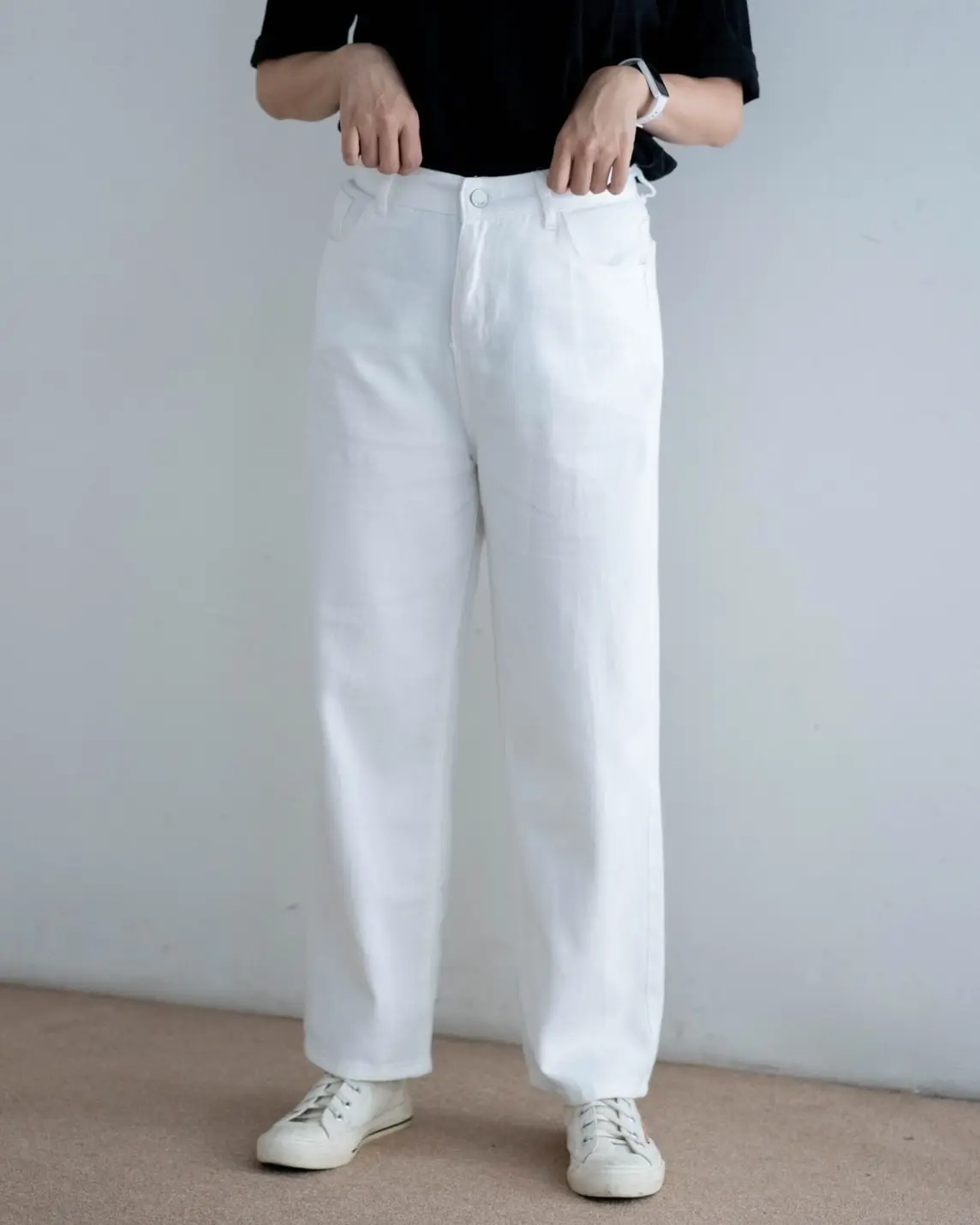 Fariha Denim Pants Kode 89 Broken White - Image 2