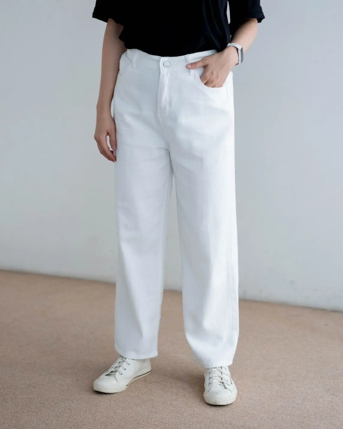 Fariha Denim Pants Kode 89 Broken White