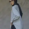 Farida Longsleeve Kode 4239 Light Grey - Image 2