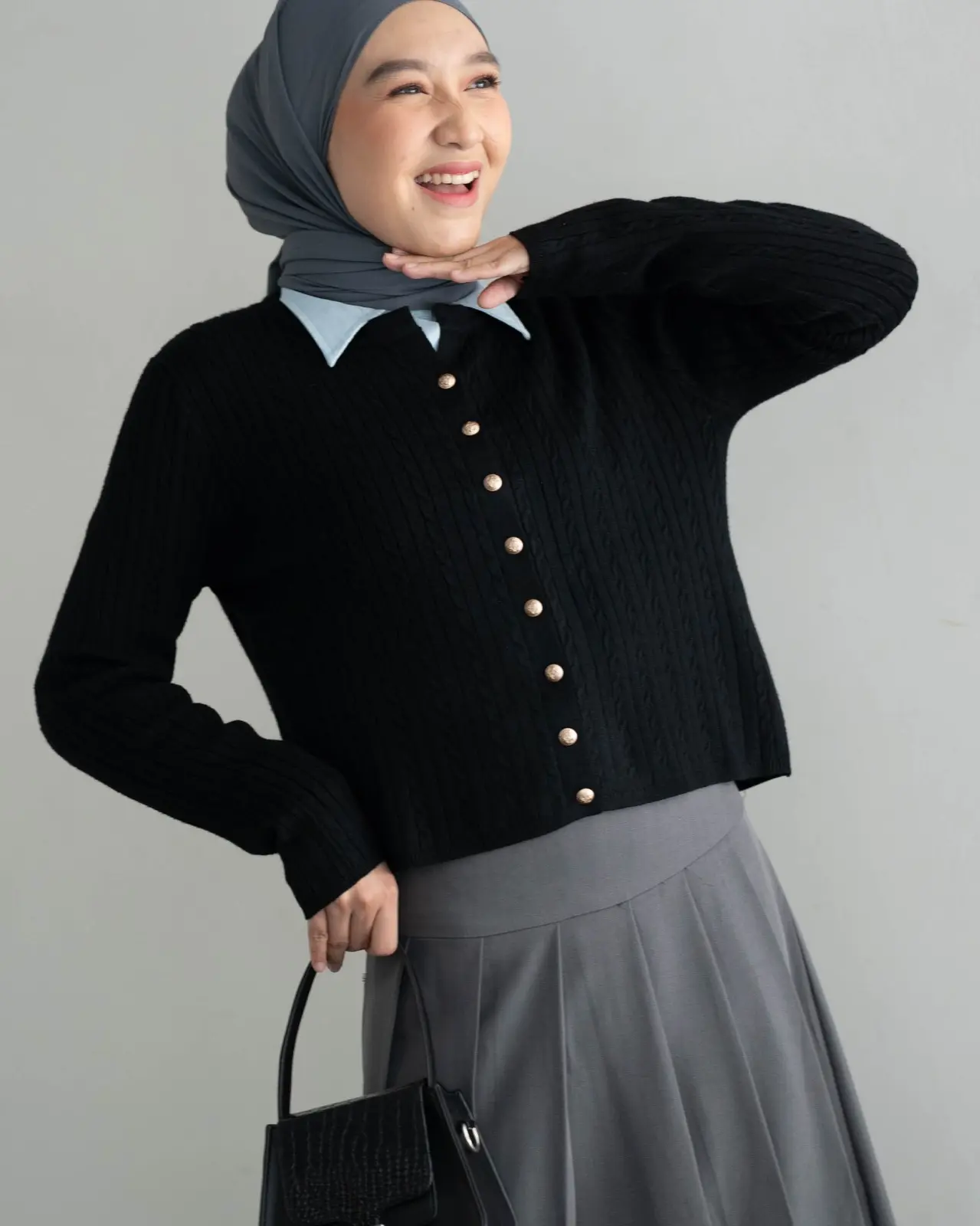 Finley Cardigan Kode 257A Black - Image 2
