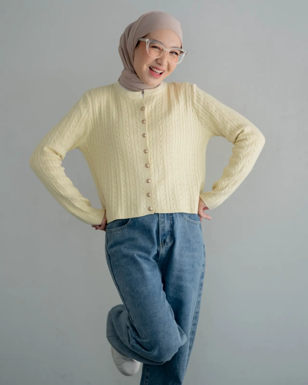 Finley Cardigan Kode 257A Yellow - Image 2