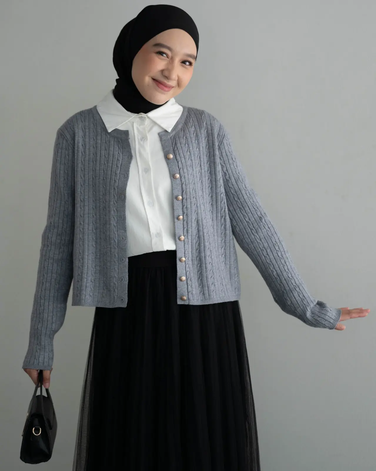 Finley Cardigan Kode 257A Misty Grey