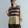 Fizva Stripe Longsleeve Kode 155B Sage Green - Image 2