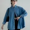 Galavi Denim Shirt Kode R050-1 Dark Blue