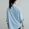 Galavi Denim Shirt Kode R050-1 Light Blue - Image 4