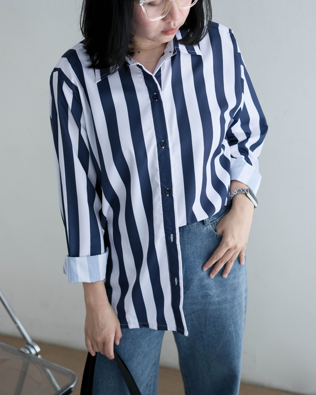 Gavin Shirt Navy - Image 3