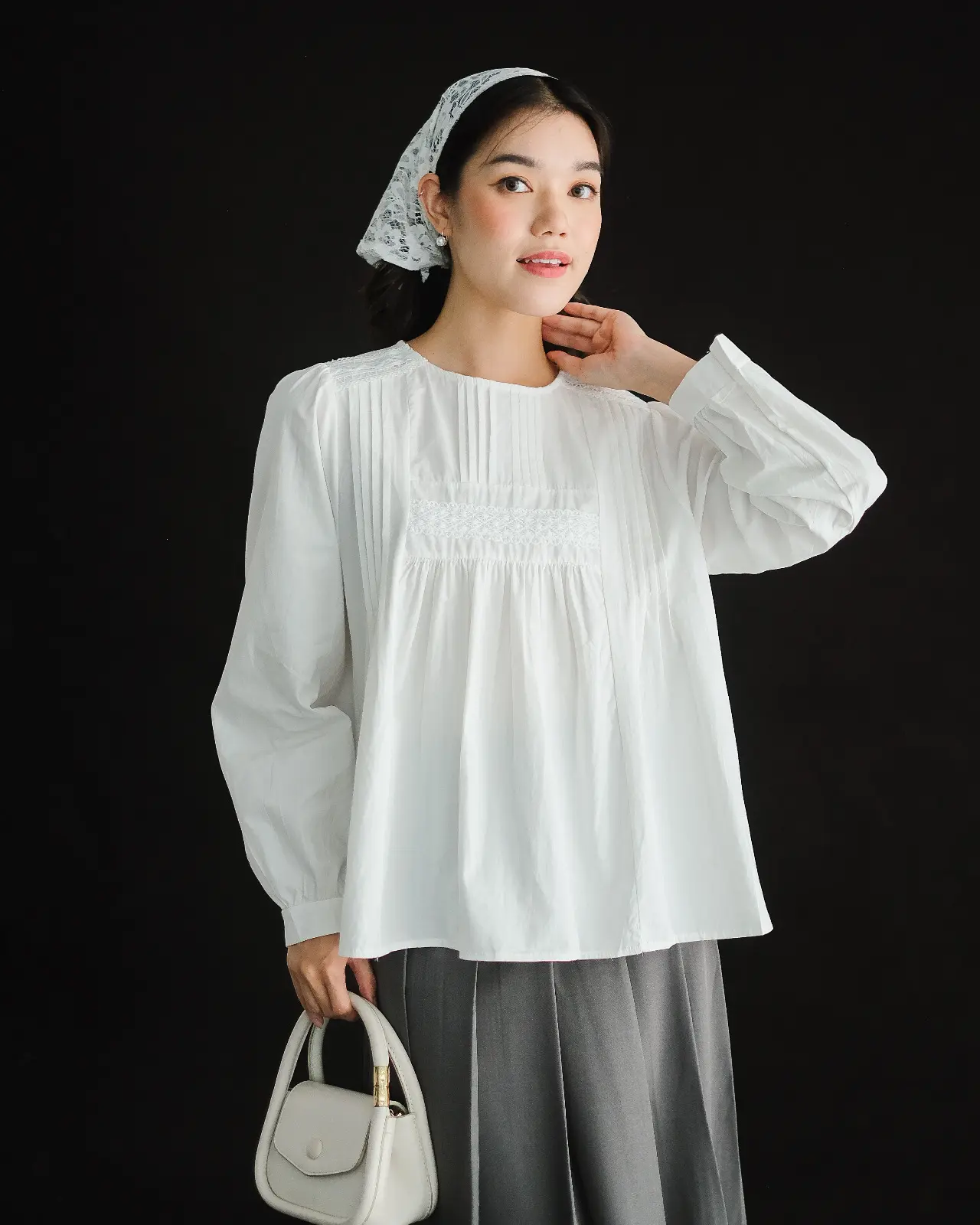 Harlen Blouse Kode 8A Broken White