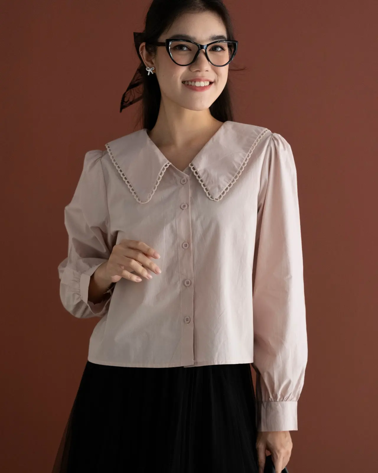Haziqa Shirt Kode 129A Nude