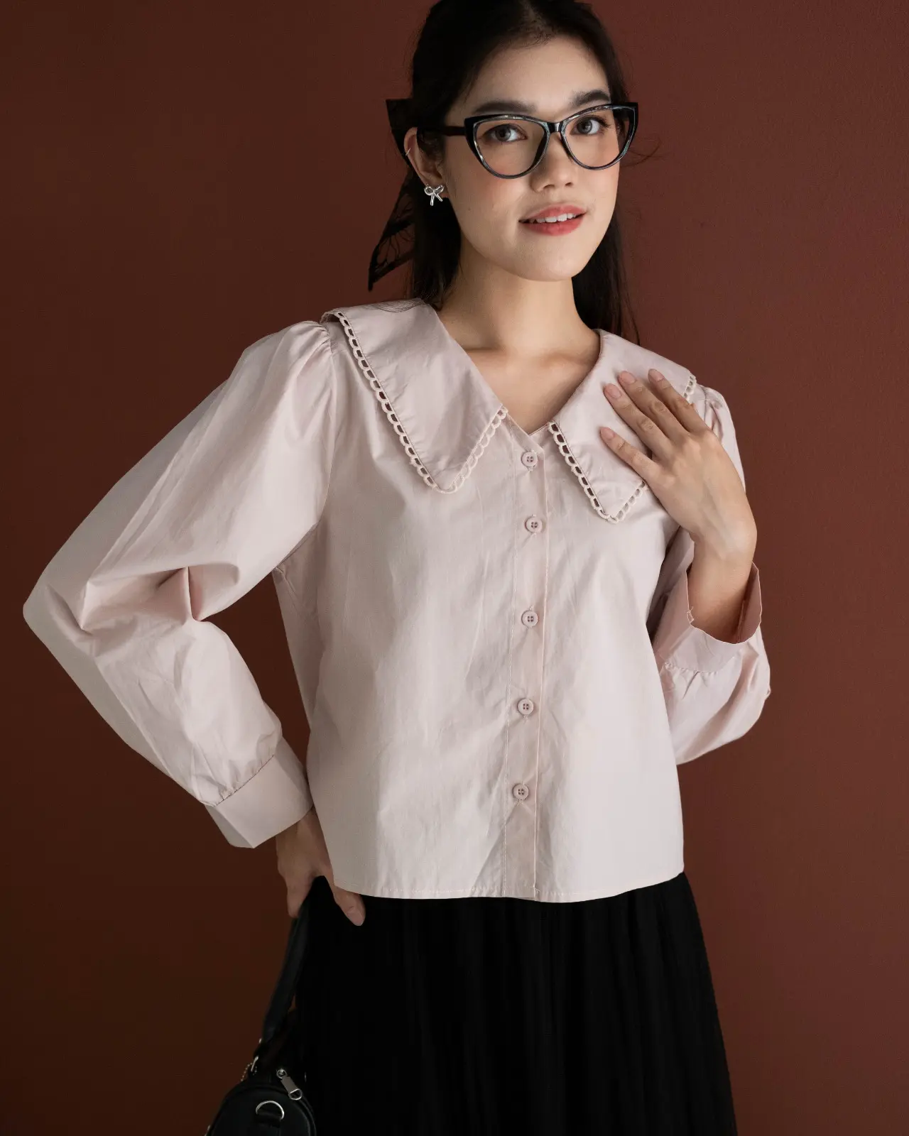 Haziqa Shirt Kode 129A Nude - Image 2