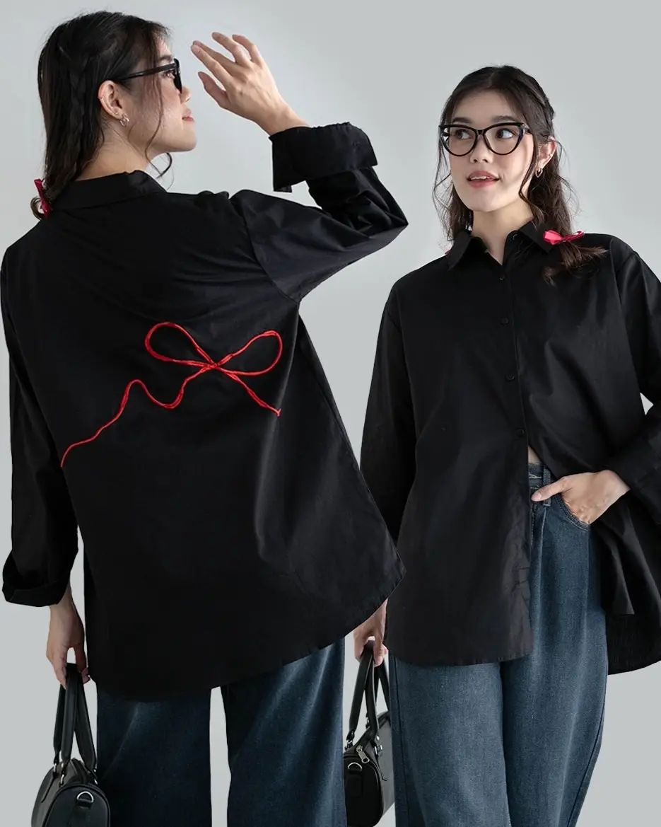 Hirsha Shirt Kode 80261 Black