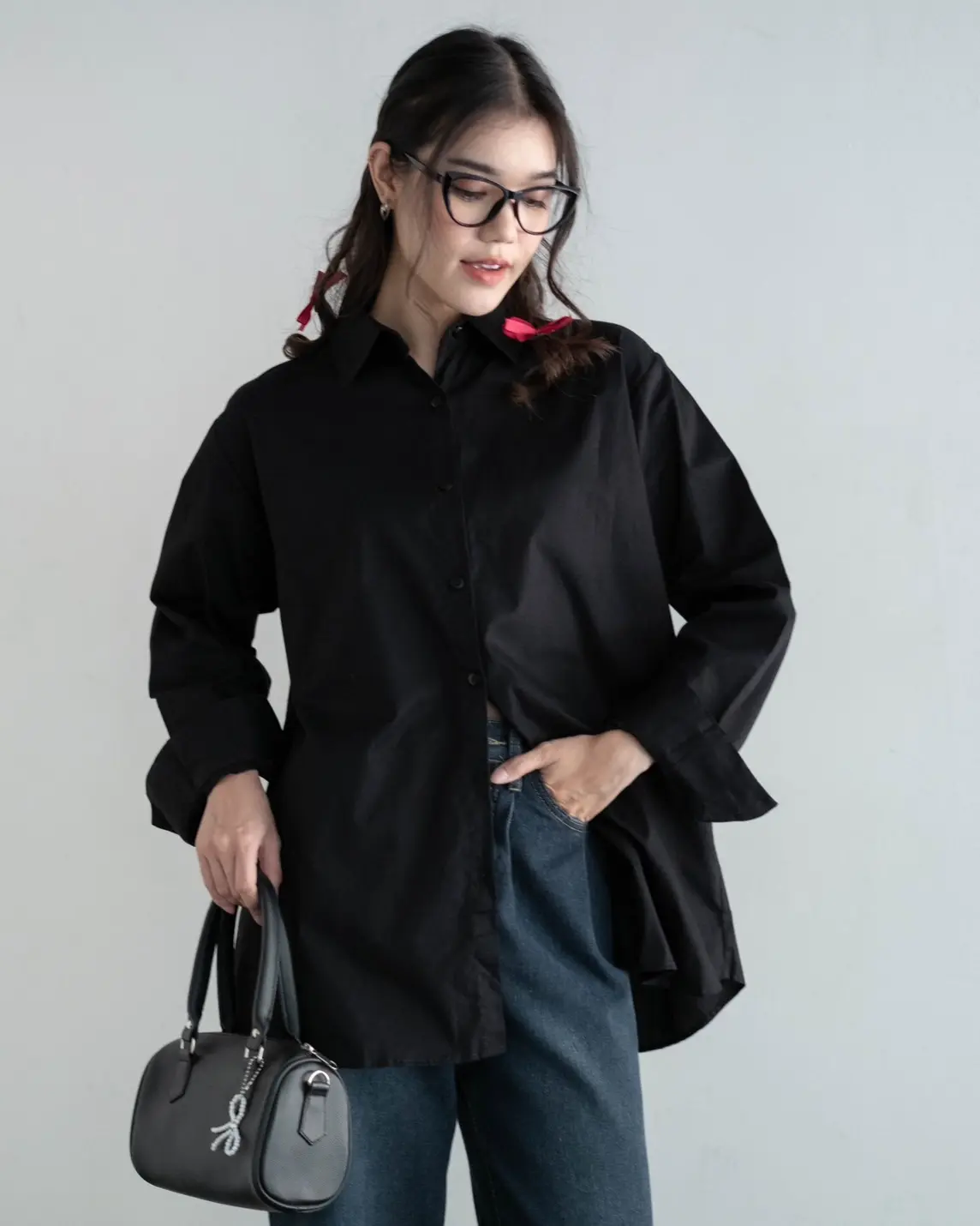 Hirsha Shirt Kode 80261 Black - Image 2