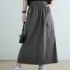 Hiza Skirt Kode 146A Dark Grey - Image 2
