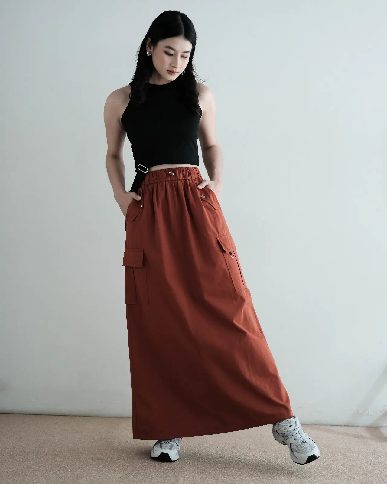 Hiza Skirt Kode 146A Terracota
