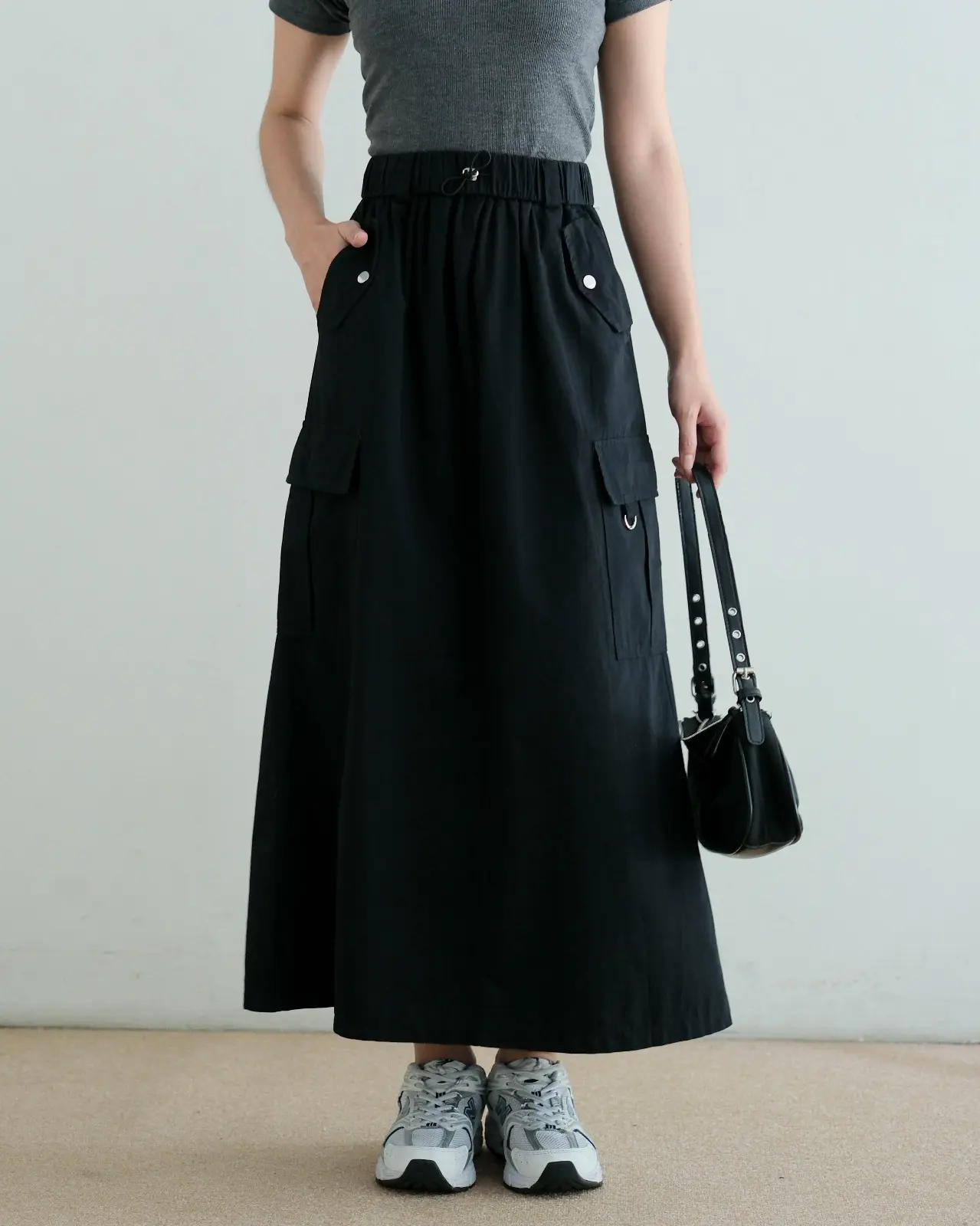 Hiza Skirt Kode 146A Black