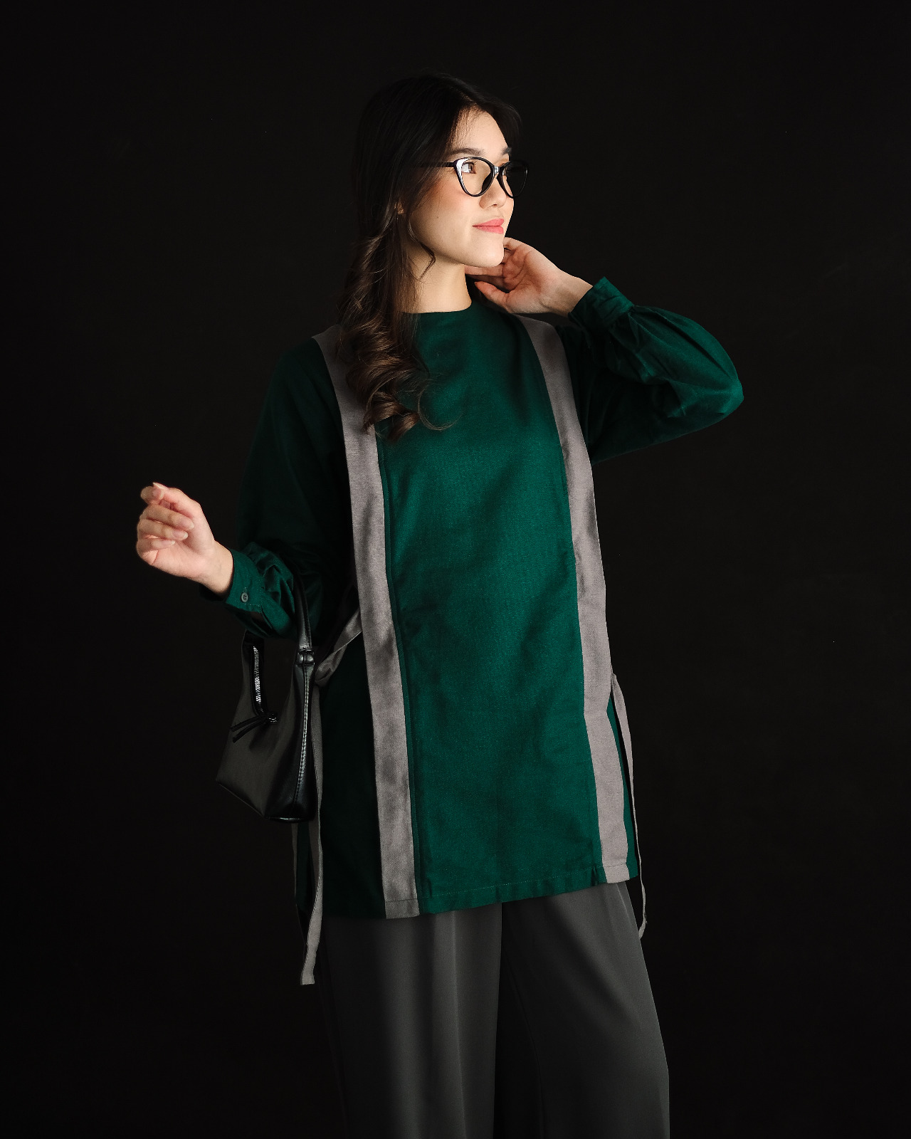 Irena Blouse Glass Green