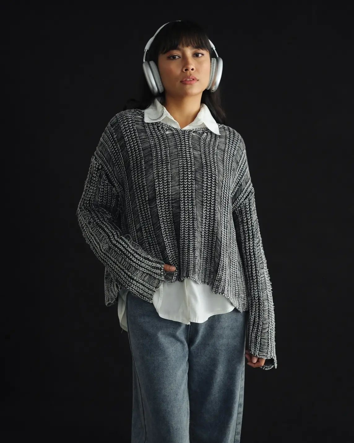 Jaima Sweater Kode 179A Dark Grey
