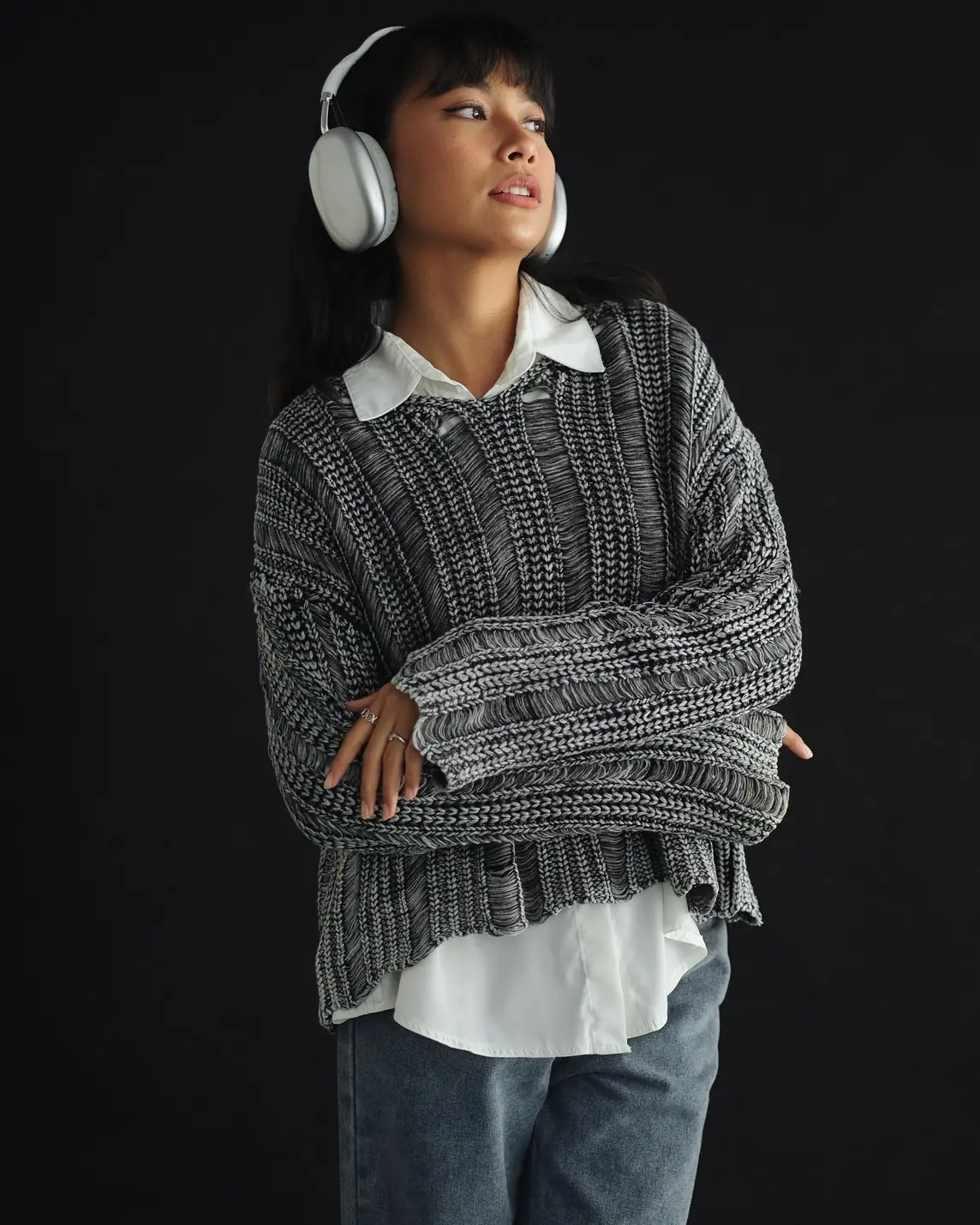 Jaima Sweater Kode 179A Dark Grey - Image 2
