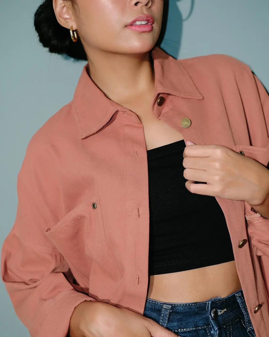 Jayla Shirt Kode N766 Coral - Image 3