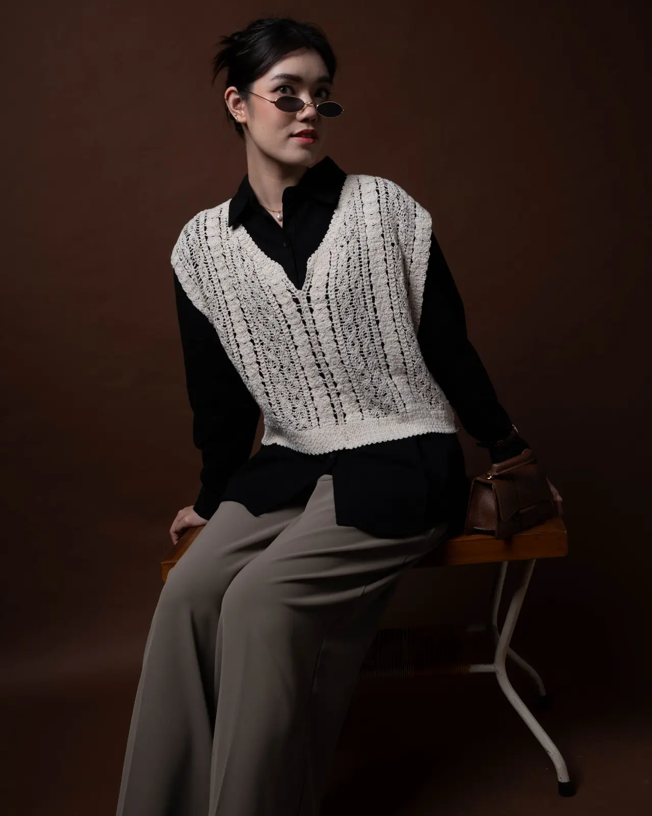 Jaylene Vest Beige - Image 5
