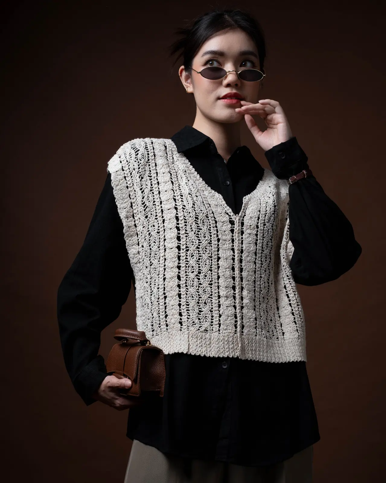 Jaylene Vest Beige - Image 4