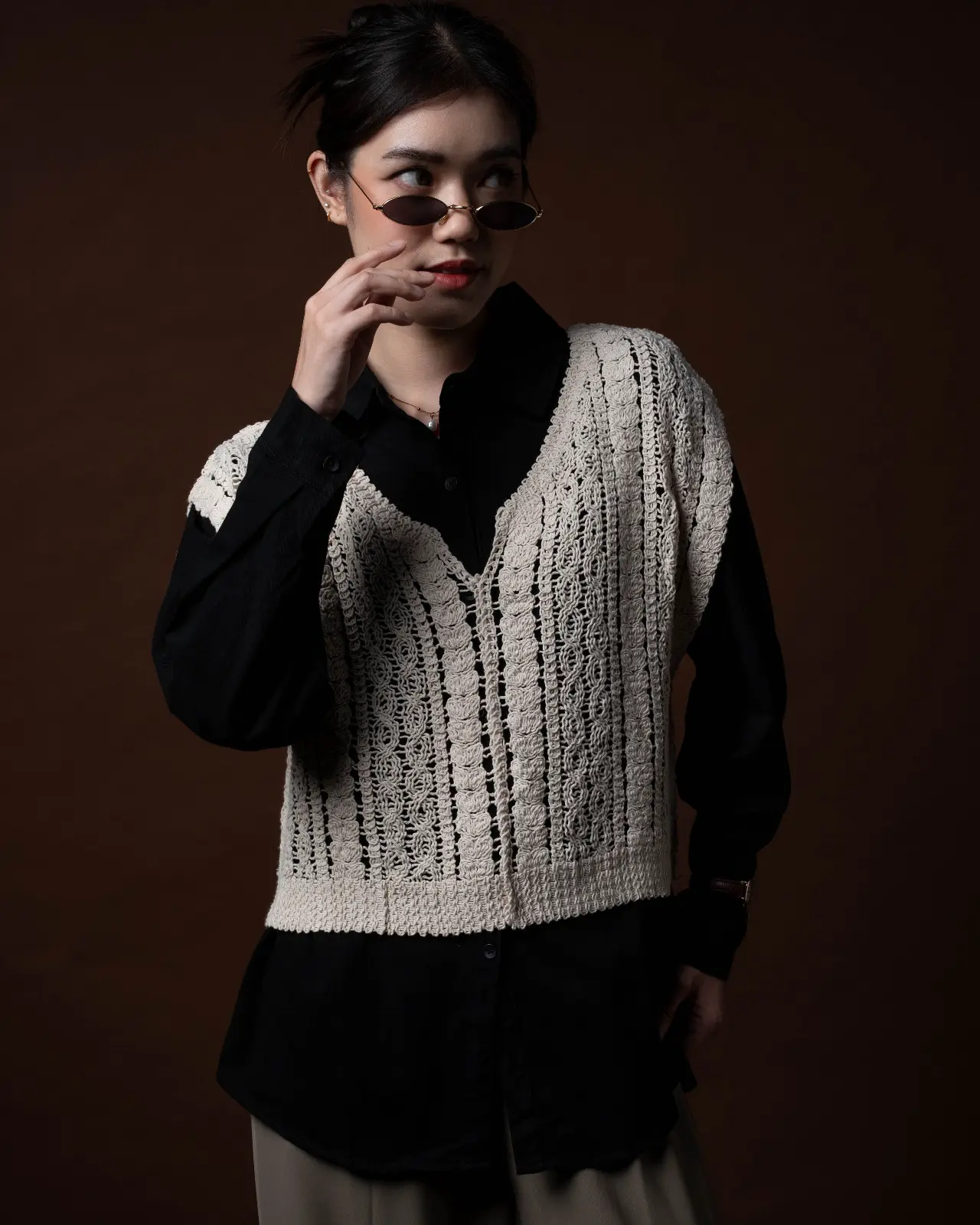 Jaylene Vest Beige - Image 2