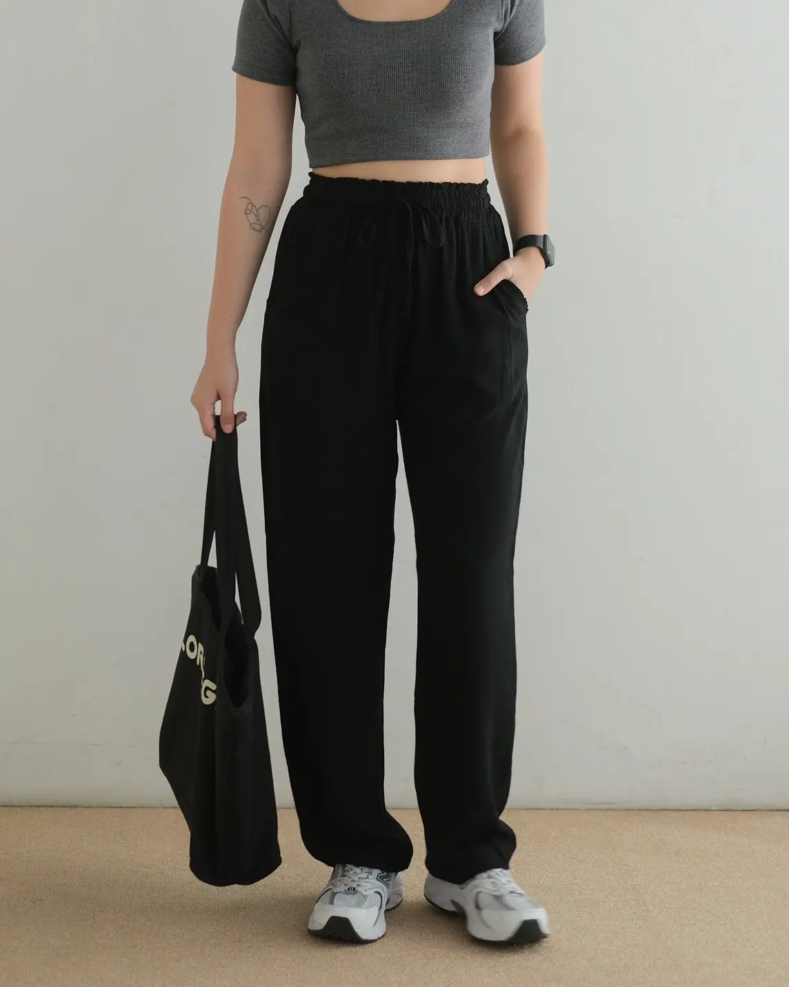 Kaifa Cullote Pants Kode 003-1 Black