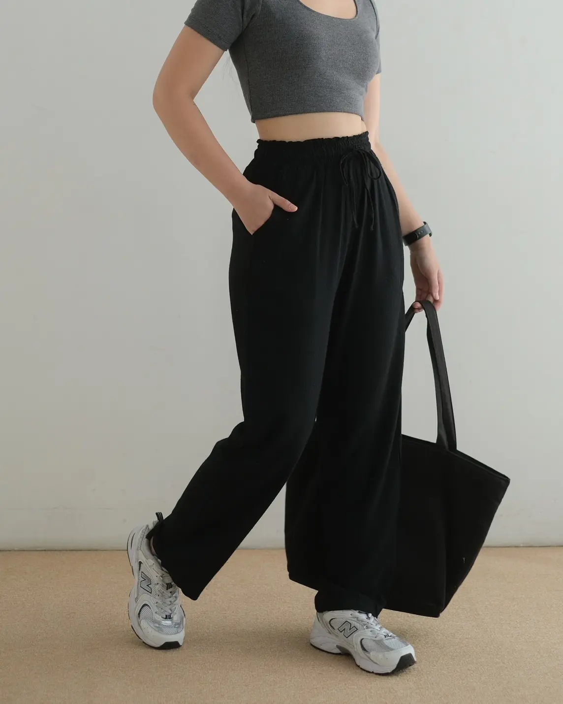 Kaifa Cullote Pants Kode 003-1 Black - Image 2