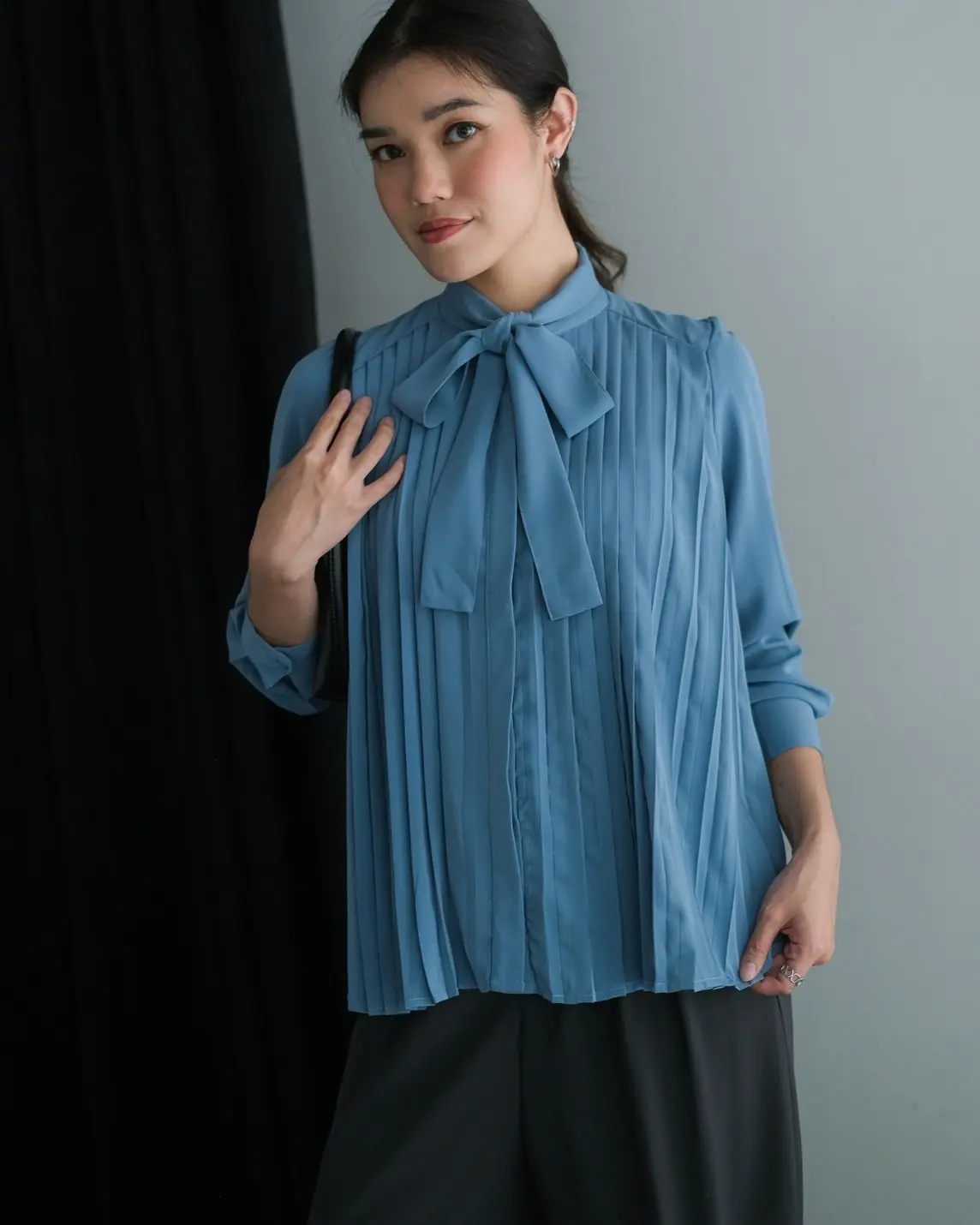 Kylie Blouse Kode 80086 Blue - Image 2